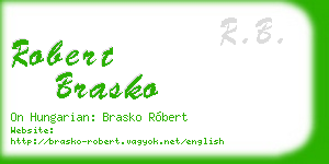 robert brasko business card